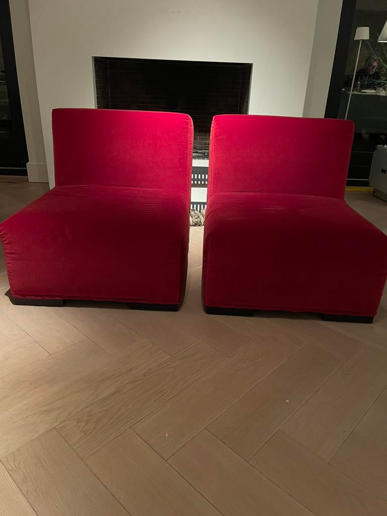 Casa Milano armchair, Huis en Inrichting, Stoelen, Ophalen, Zo goed als nieuw, Rood, Twee