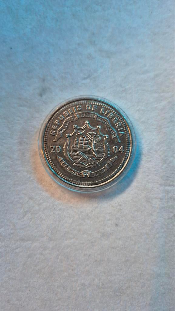 5 dollar Liberia 2004, Ophalen of Verzenden, 2 euro