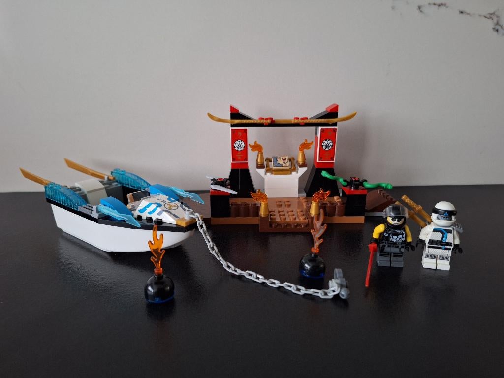 Lego 10755 Ninjago jr - Zane’s ninjabootachtervolging ., Ophalen of Verzenden, Zo goed als nieuw, Complete set, Lego