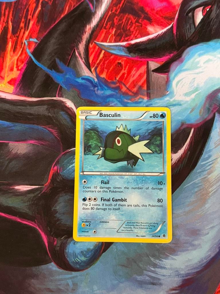 Pokémon kaarten Basculin #24, Ophalen of Verzenden, Zo goed als nieuw, Losse kaart