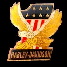Harley Davidson nr. 1 pin- epoxy- grote maat, Ophalen of Verzenden, Nieuw, Transport, Speldje of Pin