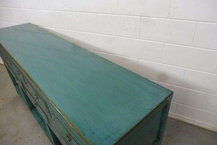 Foto 8 van Chinese Kast Side Table Kommode Turquoise
