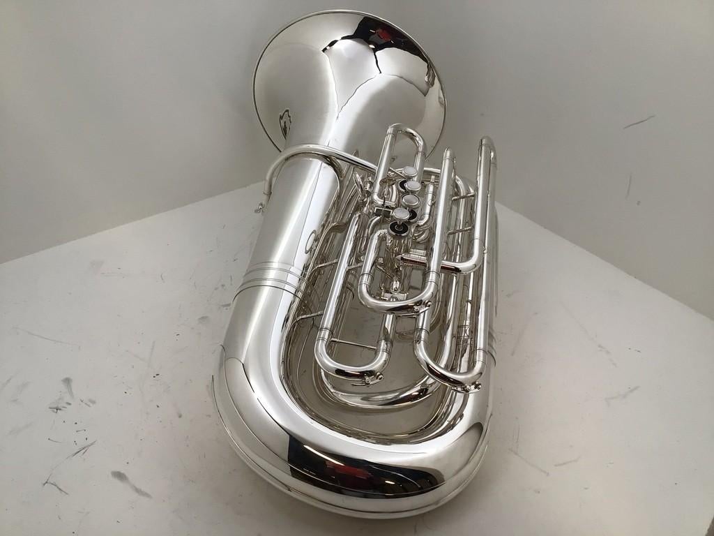 Gebruikte Bastuba C Adams Custom Series 4/4, 4 + 1 , Messing, Muziek en Instrumenten, Blaasinstrumenten | Tuba's, Ophalen, Gebruikt