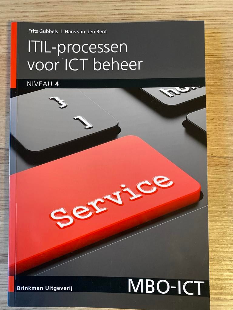ITIL-processen voor ICT beheer - MBO-ICT, Ophalen of Verzenden, Zo goed als nieuw, MBO
