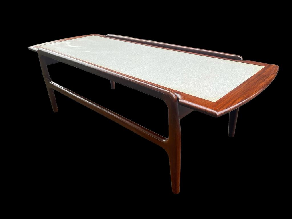 Deense retro salontafel, Huis en Inrichting, Tafels | Salontafels, Ophalen, Gebruikt, 100 tot 150 cm, 50 tot 100 cm