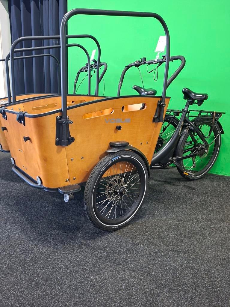 Vogue ELEKTRISCHE driewiel Bakfietsen nagekeken + GARANTIE!, 4 kinderen of meer, Rijshoutweg 25, Zo goed als nieuw, Contact@voguebike.com.