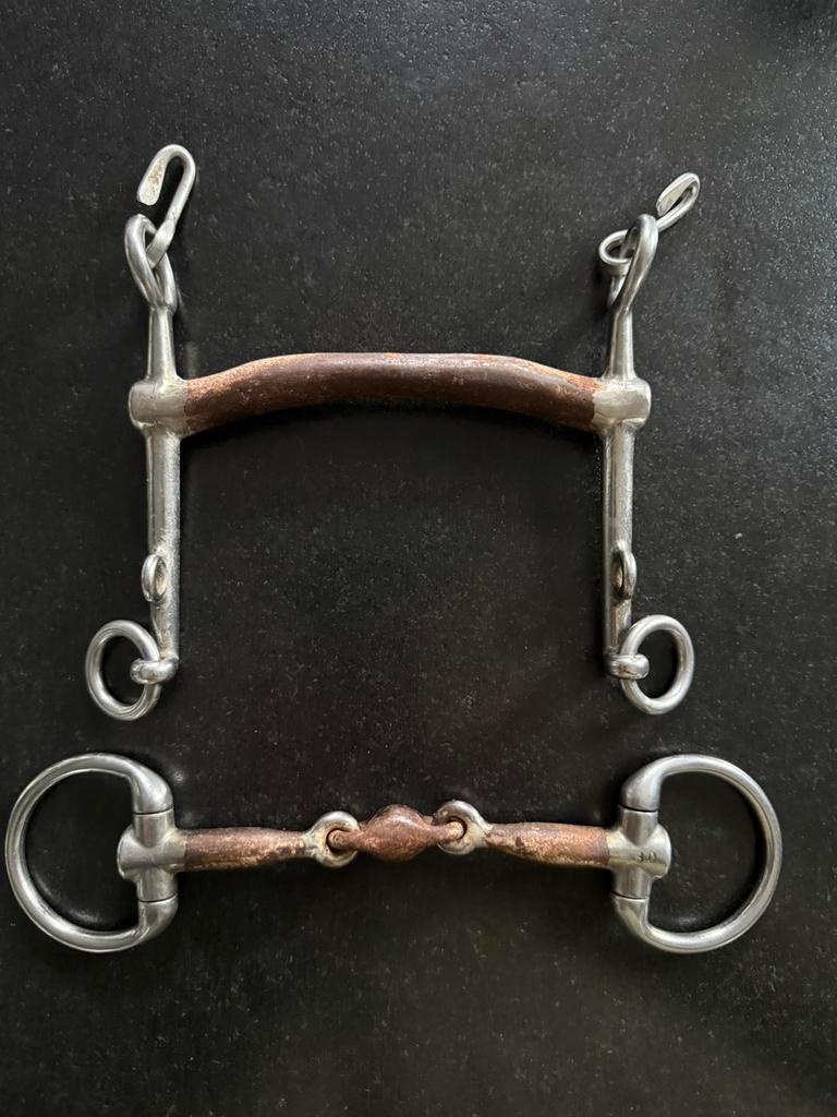 Franse dressuur stang en trens Trust, Ophalen of Verzenden, Zo goed als nieuw, Dressuur