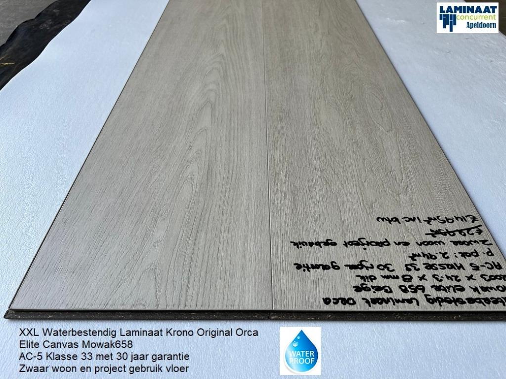 Waterbestendig Laminaat €14,95p/m2 Elite K658 AC-5 Klass 33, 75 m² of meer, Waterbestendig laminaat, Nieuw, Crème
