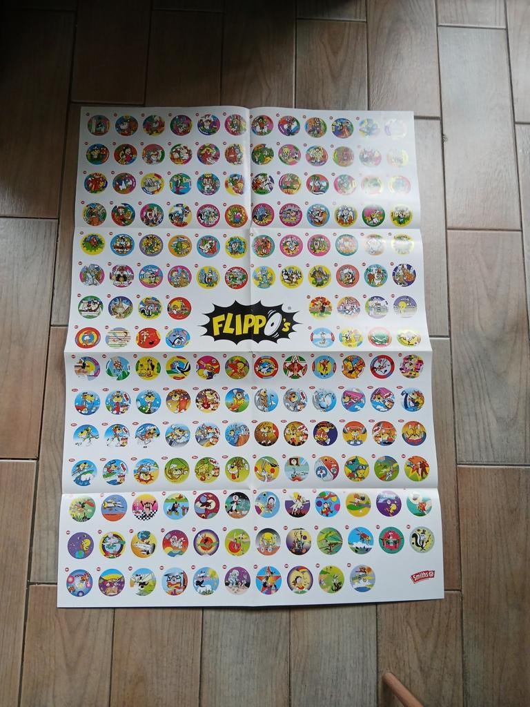 Vintage Flippo Poster - Looney Tunes!, Ophalen of Verzenden, Looney Tunes, Map, Album of Poster