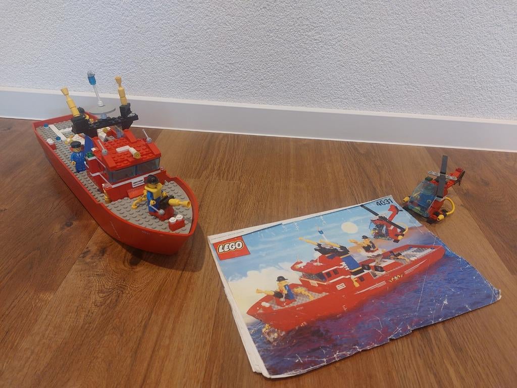 Lego City Reddingsboot met Helikopter 4031, Ophalen of Verzenden, Zo goed als nieuw, Complete set, Lego
