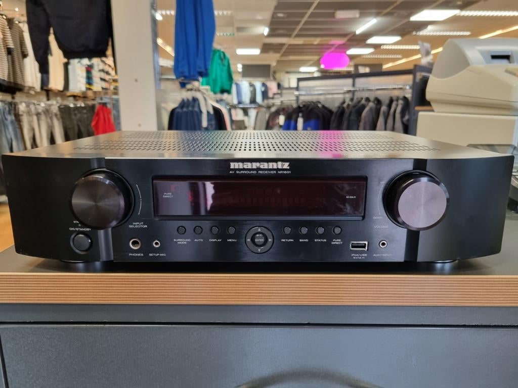 Marantz NR1601 receiver in Nieuwstaat!, Audio, Tv en Foto, Versterkers en Receivers, //, Zo goed als nieuw, 60 tot 120 watt, //