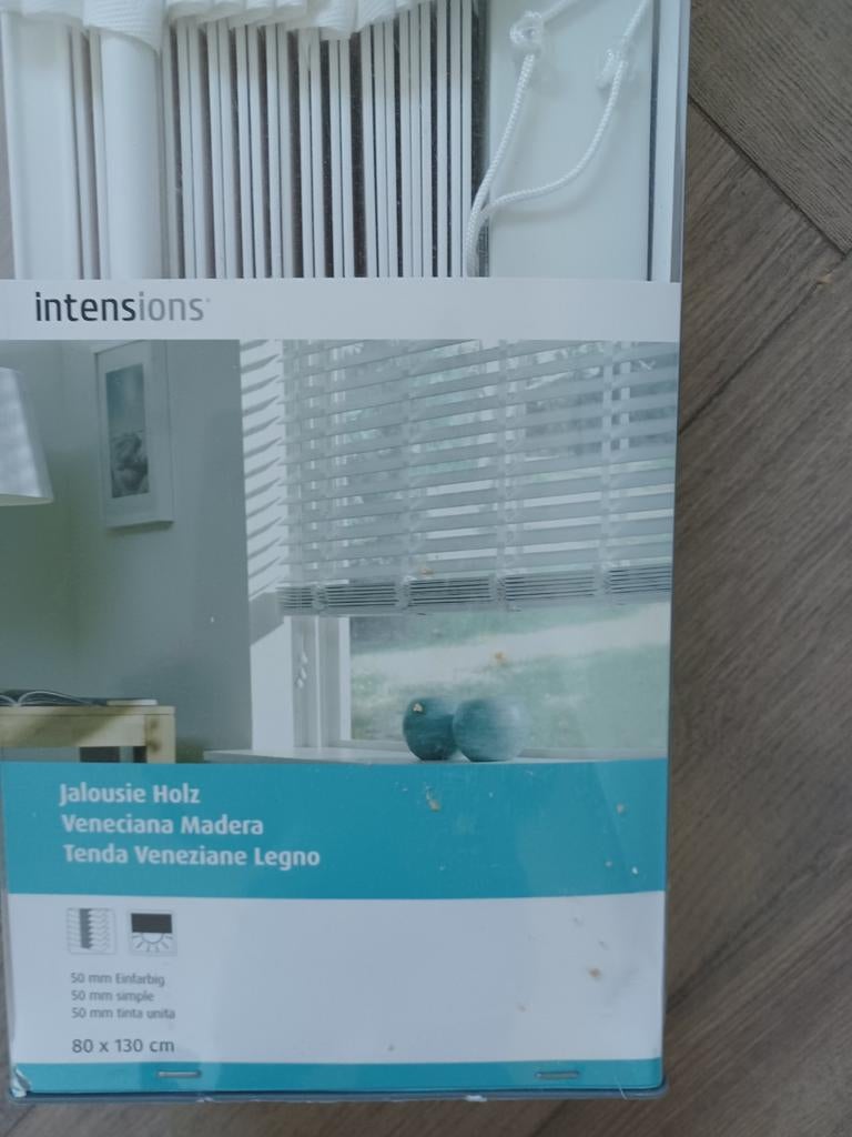 Houten jaloezieën 4x nieuw! 80 cm breed 130 hoog., Huis en Inrichting, Stoffering | Gordijnen en Lamellen, Ophalen, Nieuw, 50 tot 100 cm