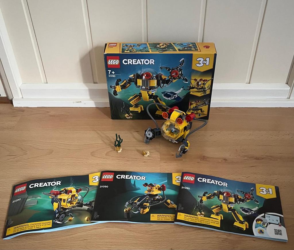 Lego Creator Onderwater robot #31090, Ophalen of Verzenden, Zo goed als nieuw