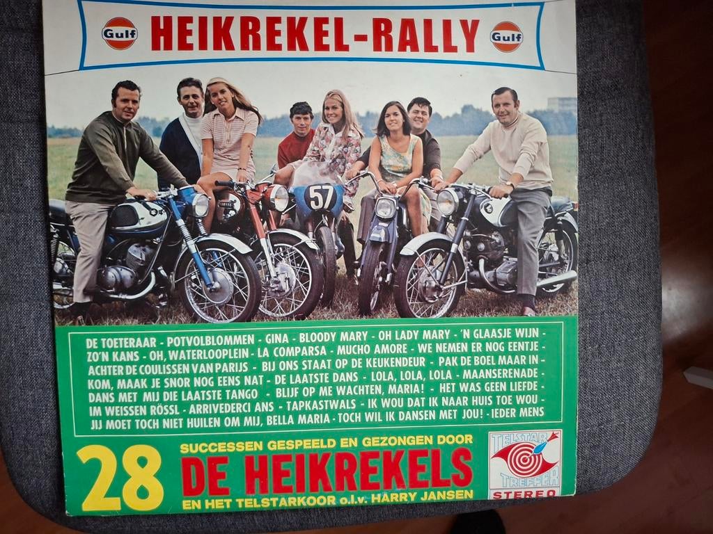 Heikrekel-rally elpee Heikrekels Yamaha motor Telstarkoor, Ophalen, Gebruikt, Europees