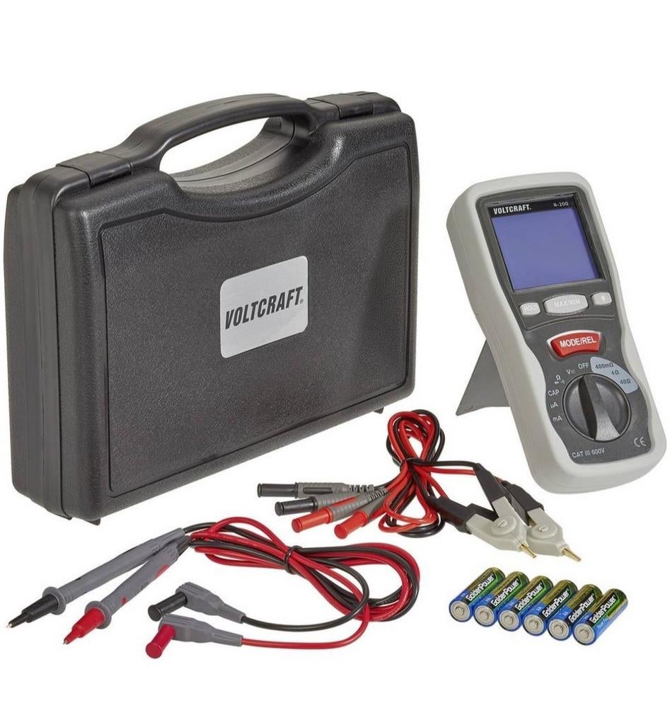 NIEUW! Voltcraft R200 componententester CATlll 600V €86,99, Ophalen of Verzenden, Nieuw