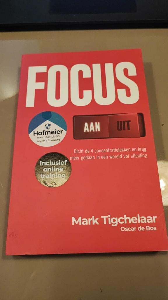 Focus aan/uit, Boeken, Ophalen of Verzenden, Zo goed als nieuw, Mark Tigchelaar
