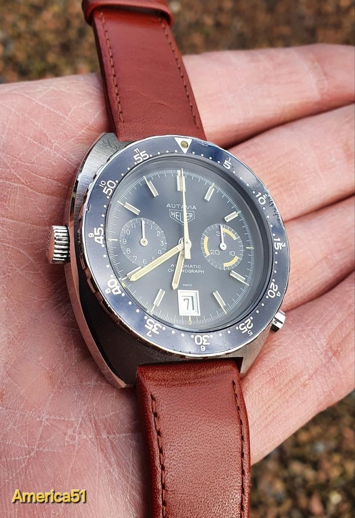 Heuer Autavia 11630MH caliber 12 I.p st., Sieraden, Tassen en Uiterlijk, Horloges | Heren, Info@tagheuer.com, Staal, Polshorloge