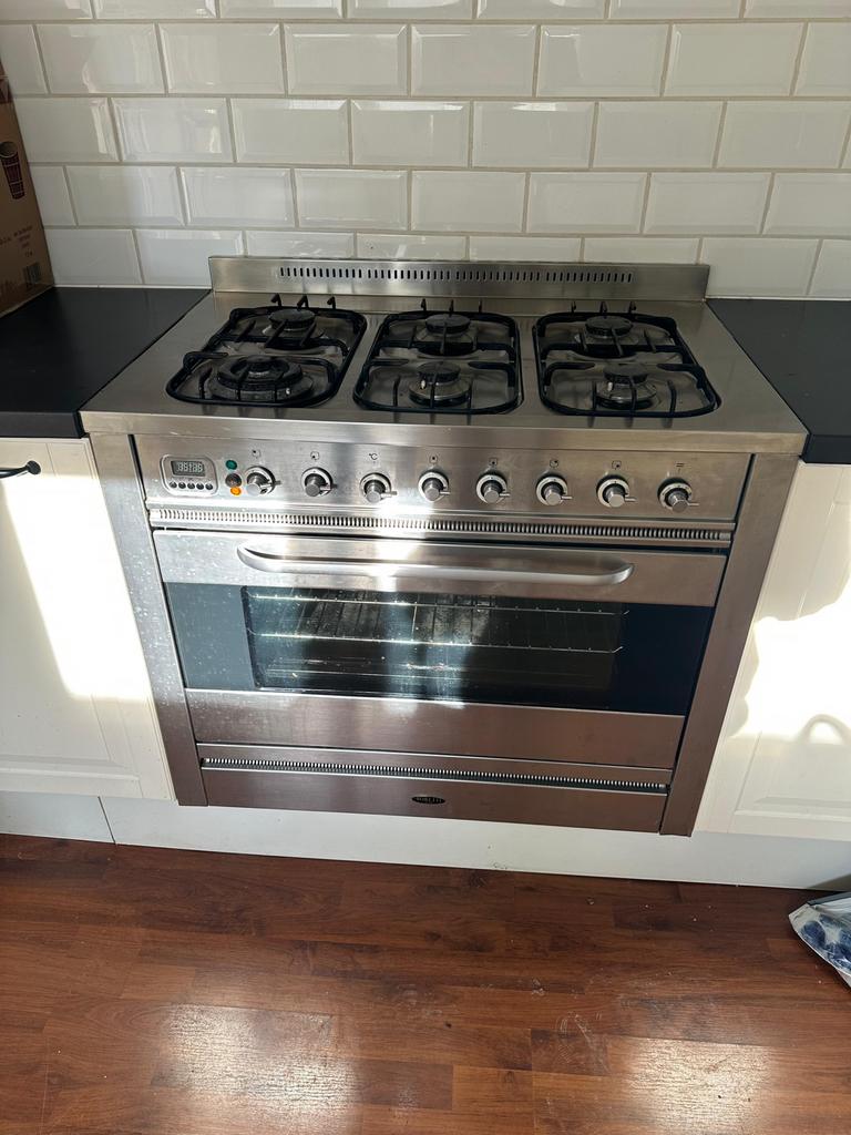 Boretti I Live Fornuis - 90cm Breed, Gebruikt, 60 cm of meer, Grill, Ophalen of Verzenden
