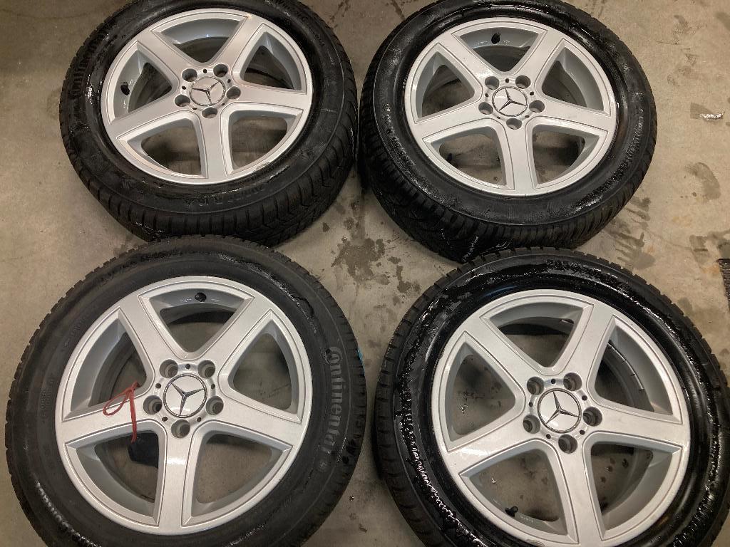 16 inch Dezent velgen Mercedes A 169/ B 245 klasse-winterset, Auto-onderdelen, Banden en Velgen, Ophalen, Gebruikt, 16 inch, Banden en Velgen