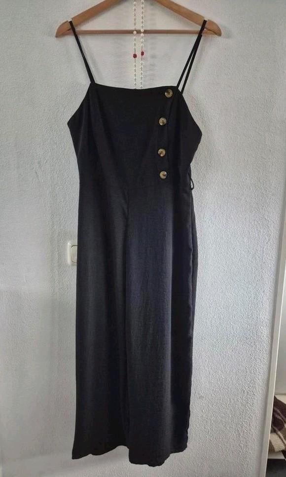 Leuke jumpsuit met knoopjes maat 40, Verzenden, Zo goed als nieuw, Maat 38/40 (M), Zwart
