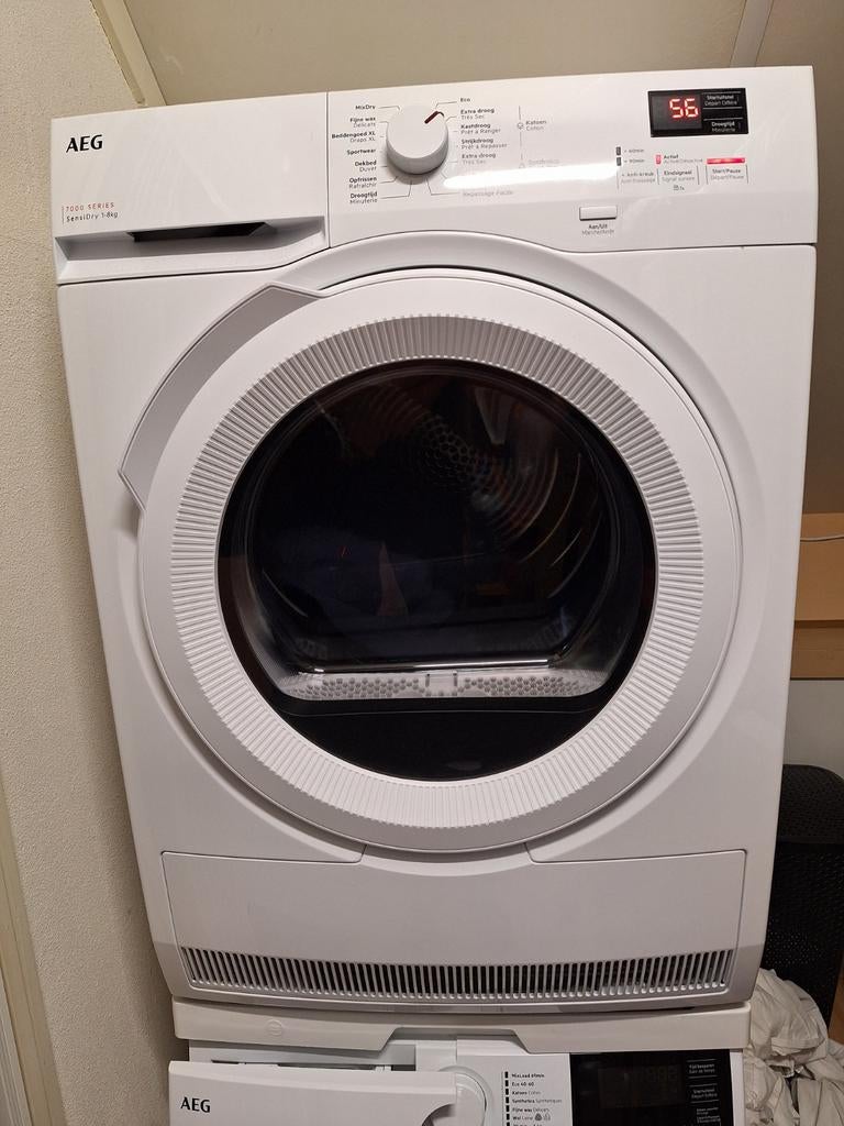 AEG TR71CWZ84 Warmtepompdroger - 8kg, Witgoed en Apparatuur, Wasdrogers, Ophalen, Overige typen, 8 tot 10 kg, Zo goed als nieuw