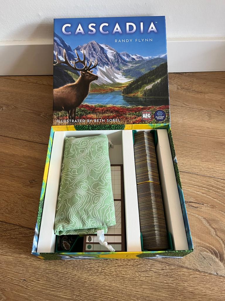 3d printed insert Cascadia - donker groen, Hobby en Vrije tijd, Gezelschapsspellen | Bordspellen, Ophalen of Verzenden, Nieuw