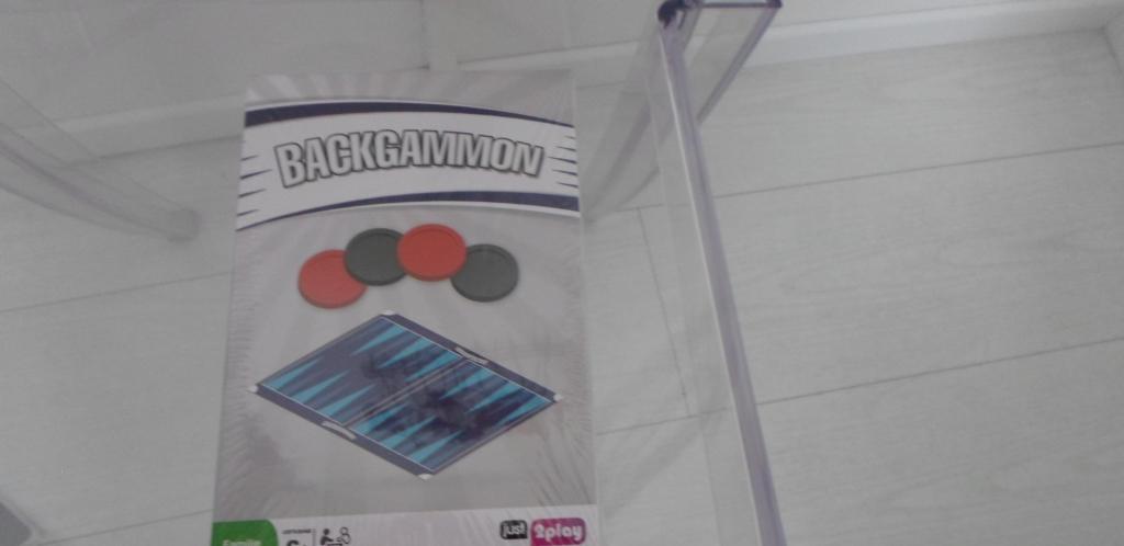 NIEUW! backgammon just2play, Een of twee spelers, Ophalen of Verzenden, Nieuw