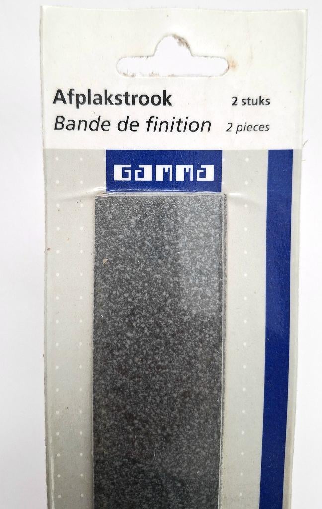 2 x Afplakstrook / Kantenband Nieuw 7684 antraciet Gamma, Overige materialen, Overige typen, Nieuw, Ophalen of Verzenden
