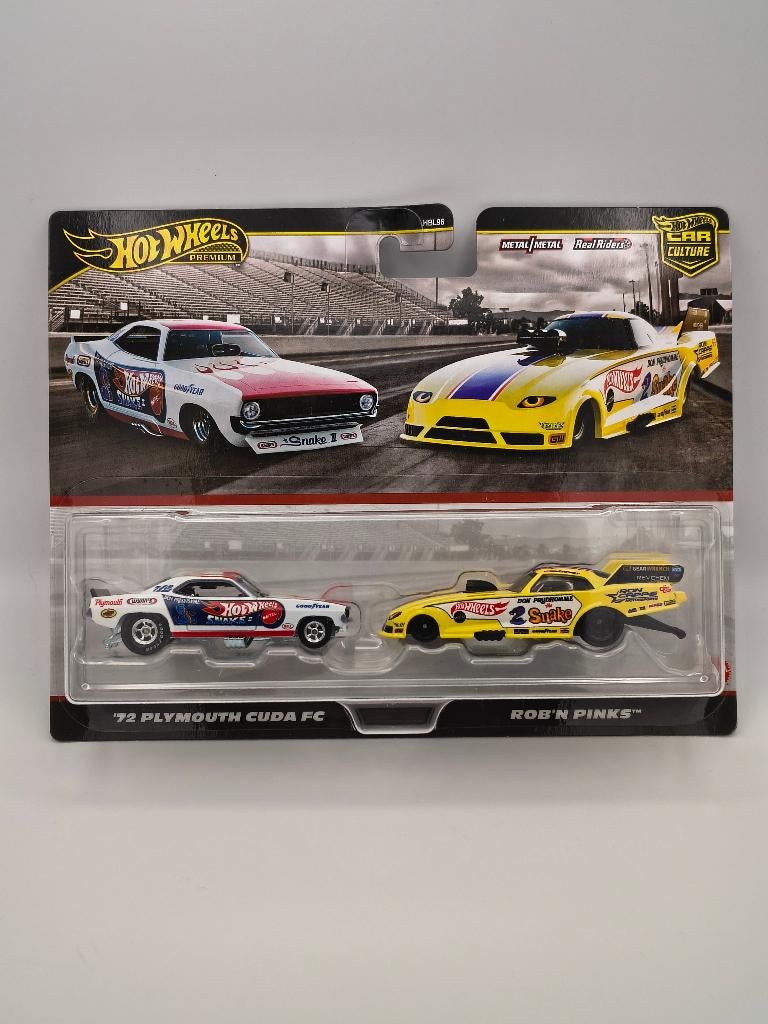 Hot Wheels Premium Plymouth Drag 2-pack JBL01, Service.mattel.com, Nieuw, Ophalen of Verzenden, Mattel Europa B.V