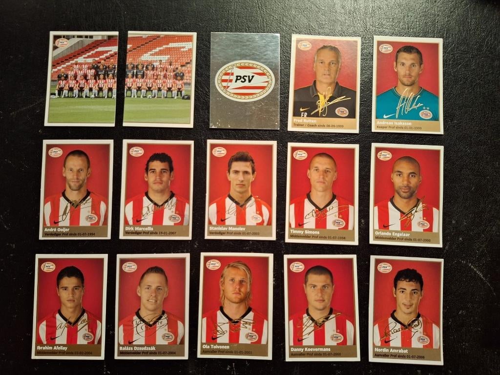 Complete set stickers PSV Eindhoven 2009-10, Ophalen of Verzenden, Zo goed als nieuw, PSV, Poster, Plaatje of Sticker
