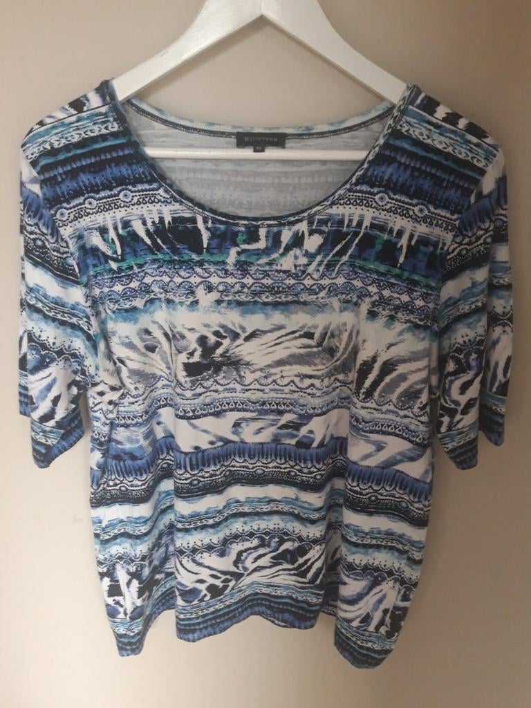 Shirt Witteveen maat XL, Kleding | Dames, T-shirts, Blauw, Maat 46/48 (XL) of groter, Ophalen of Verzenden, Zo goed als nieuw