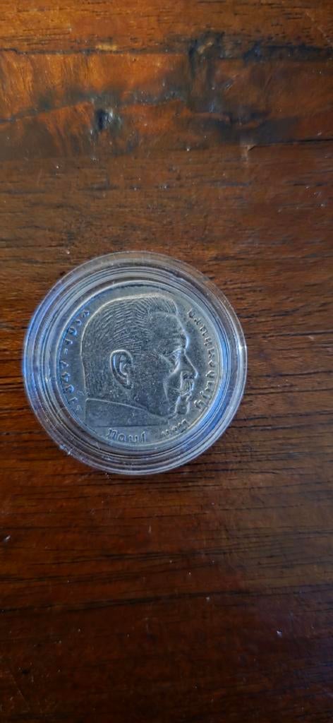 2 reichsmark 1939 zilver, Ophalen of Verzenden, Duitsland, Zilver