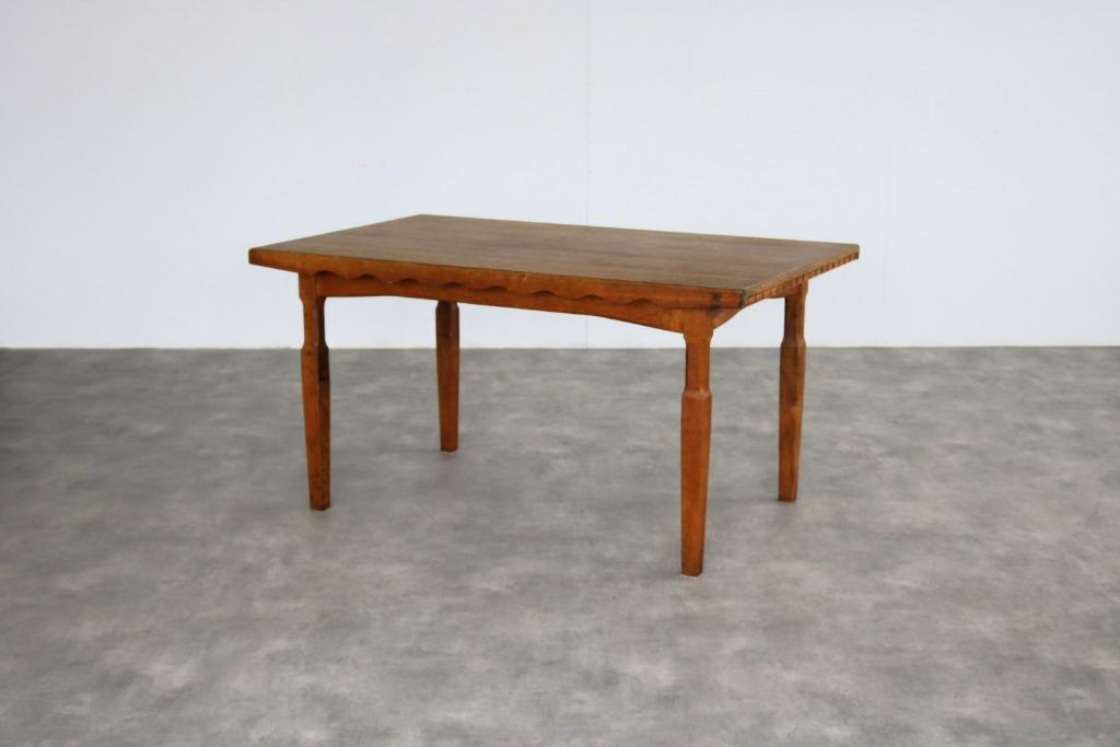 brutalist eettafel | vintage tafel | eiken | Kjaernulf, Gebruikt, 100 tot 150 cm, Eikenhout, Timbeije@hotmail.com