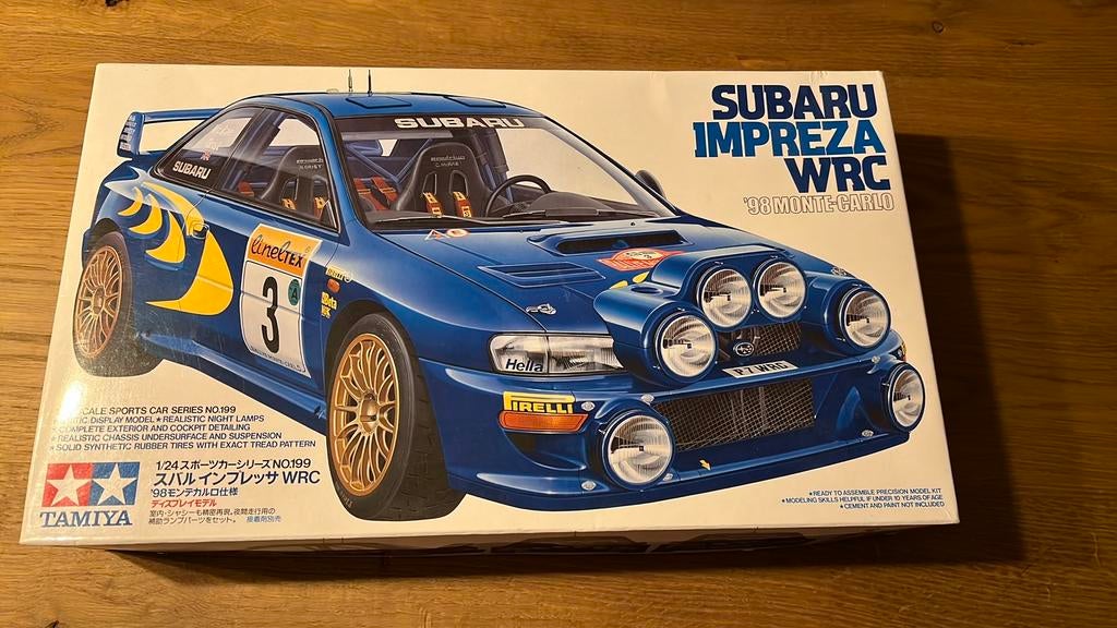 Tamiya Subaru Impreza WRC ‘98 Monte-Carlo 1/24, Auto, Groter dan 1:32, Ophalen of Verzenden, Zo goed als nieuw
