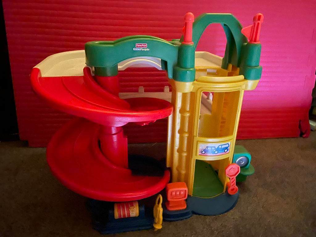 Fisher price garage, Ophalen of Verzenden, Gebruikt, Toebehoren