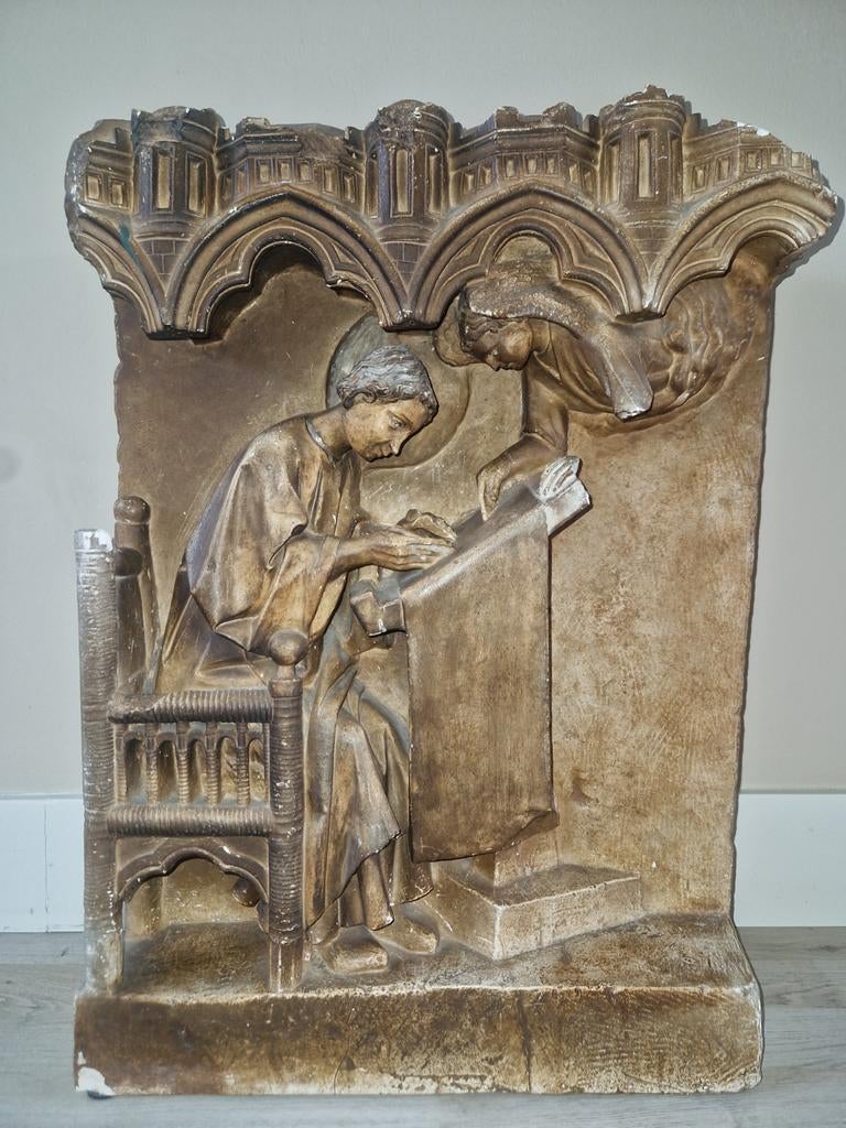 Antiek origineel Museumstuk uit het Louvre (Saint Matthieu), Ophalen of Verzenden