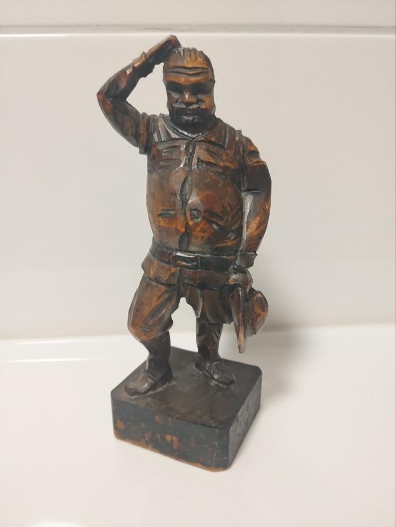 Vintage Ouro Artesania gesneden houten Sancho Panza - nr.702, Antiek en Kunst, Ophalen of Verzenden