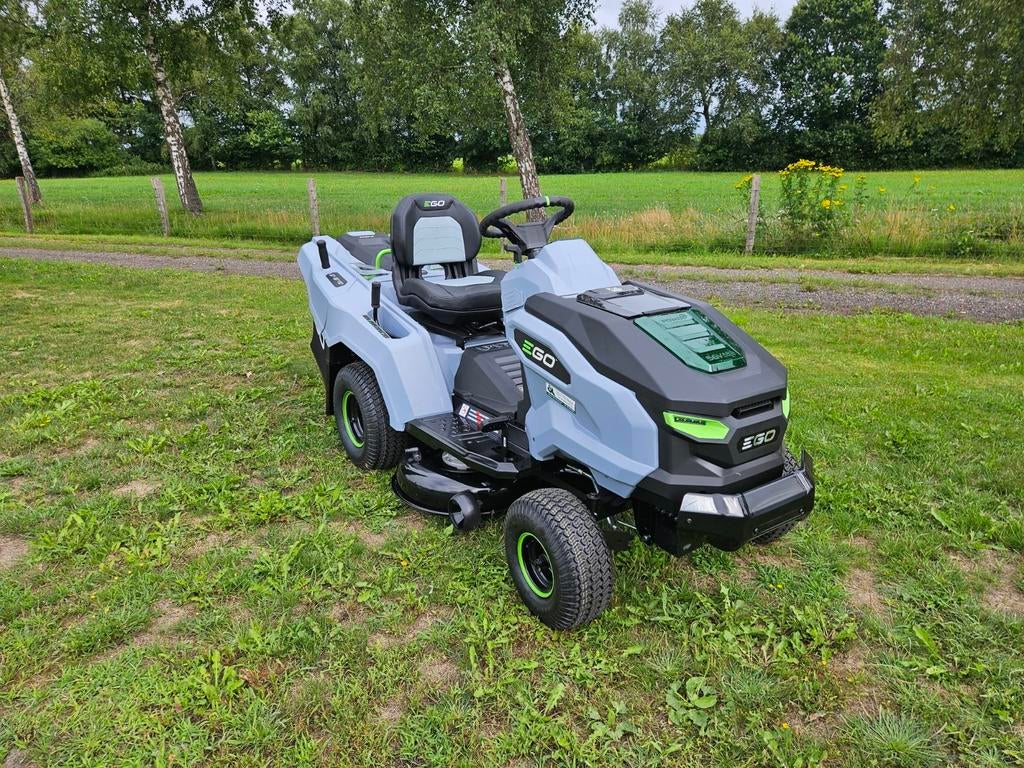 EGO TR3801E-B TR3800E-B zitmaaier INCL. GRATIS ACCU'S, Tuin en Terras, Zitmaaiers, Nieuw, 90 tot 120 cm, Opvangzak, Opvangbak