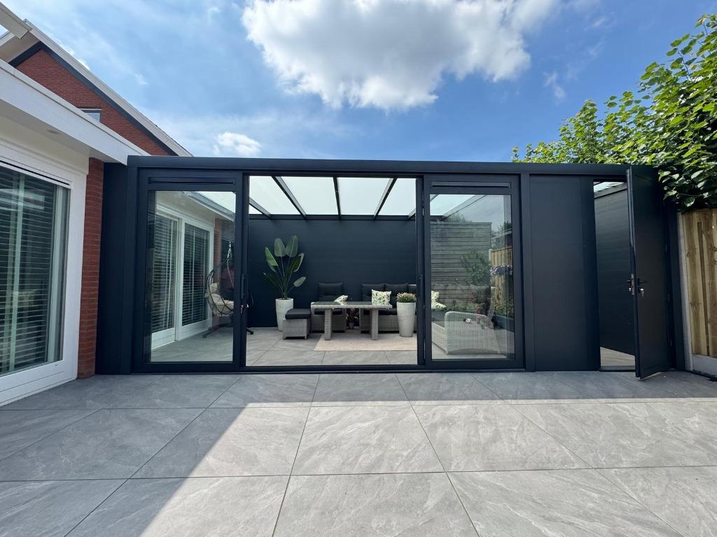Overkapping , veranda op maat, aluminium of hout, Tuin en Terras, Tuinhuizen, 3 ramen of meer, Overige typen, Nieuw, Ophalen of Verzenden