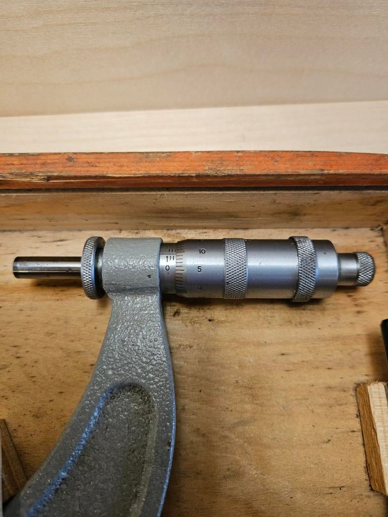 Micrometer 125-150 mm - Precisie Meetgereedschap, Gebruikt, Afstand, Onbekend, Ophalen of Verzenden