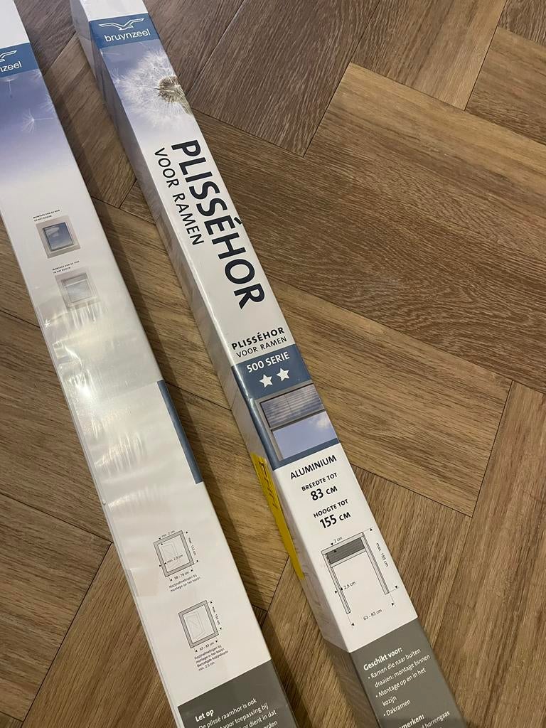 2x nieuwe Bruynzeel Plisséhor S500 83x155cm, Ophalen, Nieuw, 50 tot 100 cm, 150 tot 200 cm