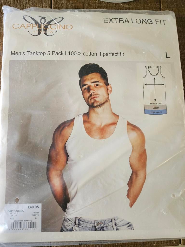 Pakket nieuwe tanktops van Cappuccino, Wit, Nieuw, Ophalen of Verzenden, Maat 52/54 (L)