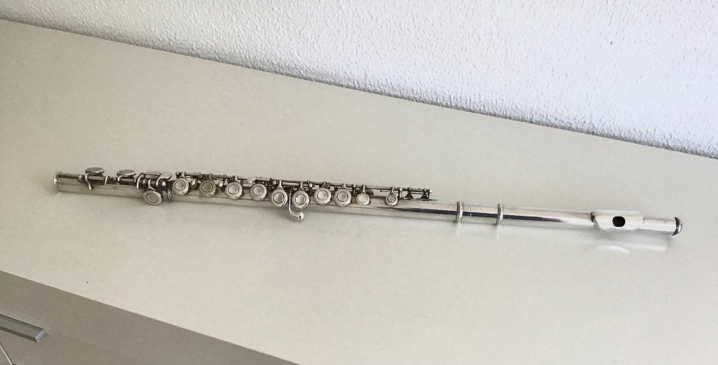 Artley dwarsfluit Elkhart-IND verzilverd, Muziek en Instrumenten, Blaasinstrumenten | Dwarsfluiten en Piccolo's, Ophalen of Verzenden