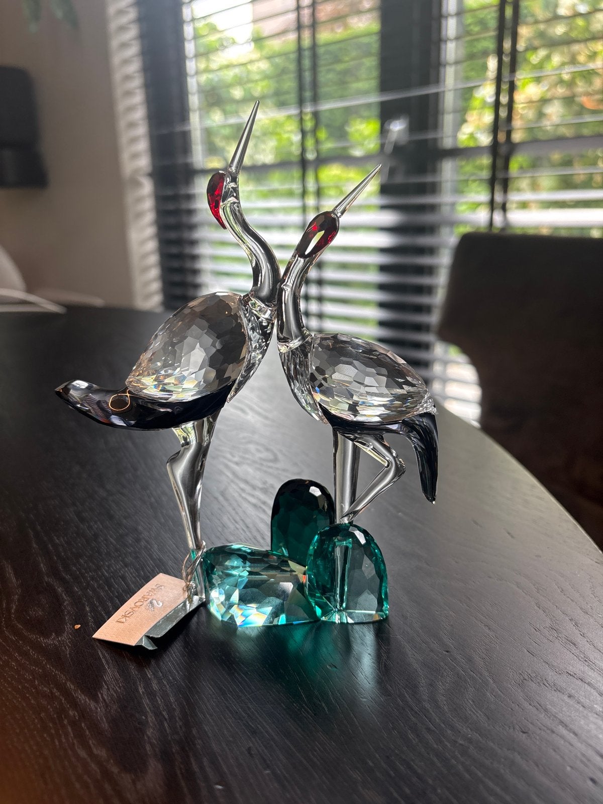 Swarovski Singing Cranes Kristallen Beeldje Kraanvogels, Ophalen, Meerkleurig, Zo goed als nieuw, Modern