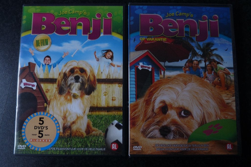 nieuw en z.g.a.n dvd Benji de film + op vakantie (nieuw in s, Alle leeftijden, Ophalen of Verzenden, Nieuw in verpakking