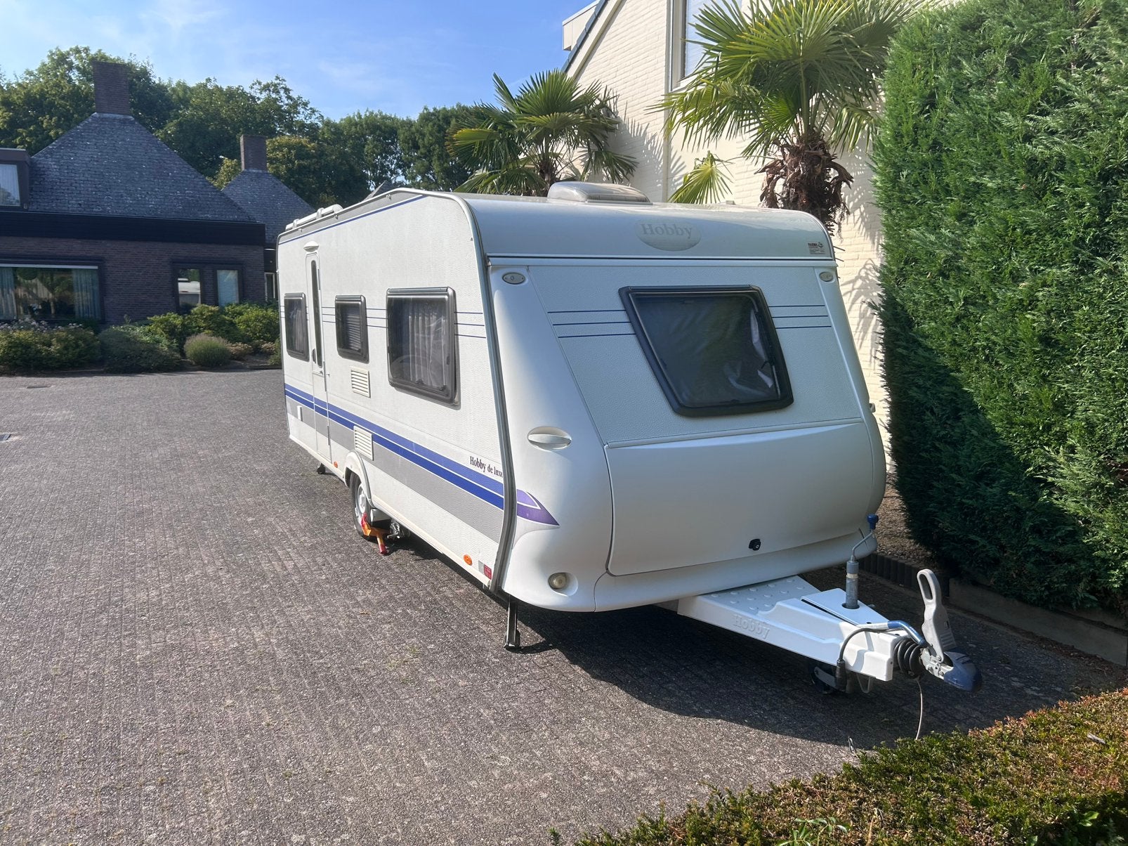 Caravan hobby 540 UK deluxe, Caravans en Kamperen, Caravans, Standaardzit, 7 tot 8 meter, Particulier, Ringverwarming