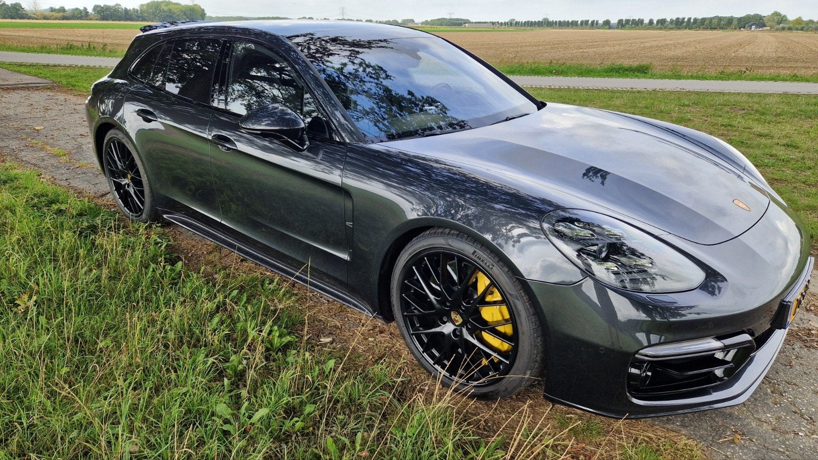 Porsche Panamera 4.0 V8 Turbo S E-hybrid 680pk PDK 2018, Automaat, Zwart, Leder, Sound system
