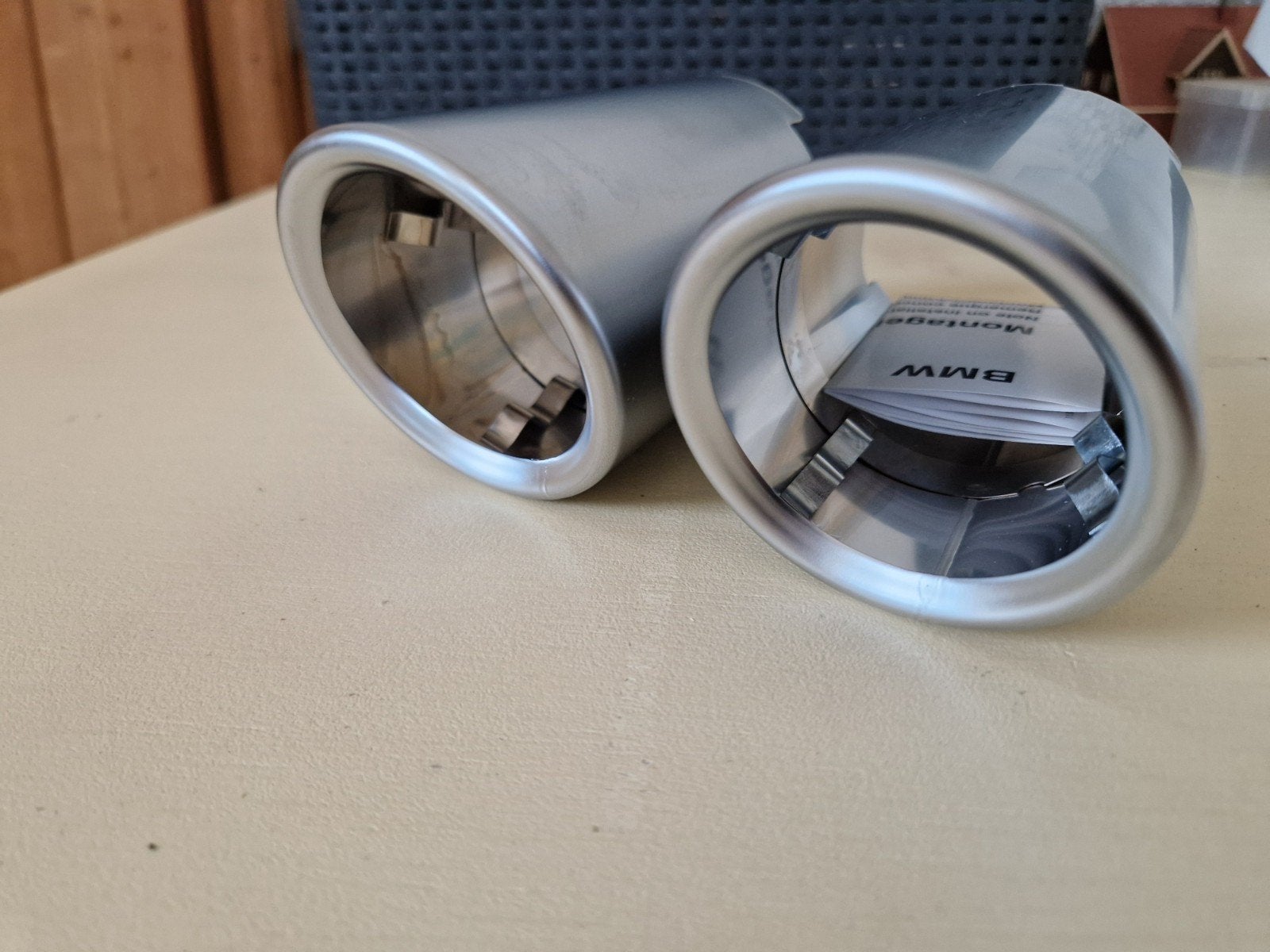 Uitlaat sierstukken Zilver Alu BMW Z4 E89 E82 E84 E88, Ophalen of Verzenden, Nieuw, BMW