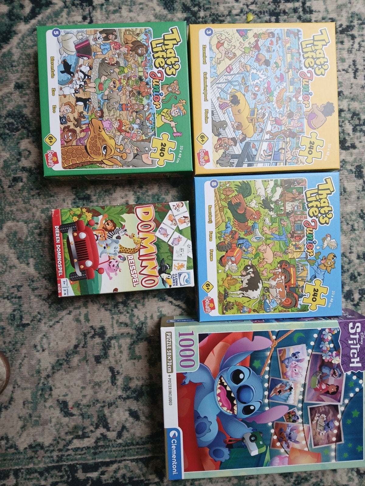 Diverse puzzels en domino spel, Hobby en Vrije tijd, Denksport en Puzzels, Ophalen