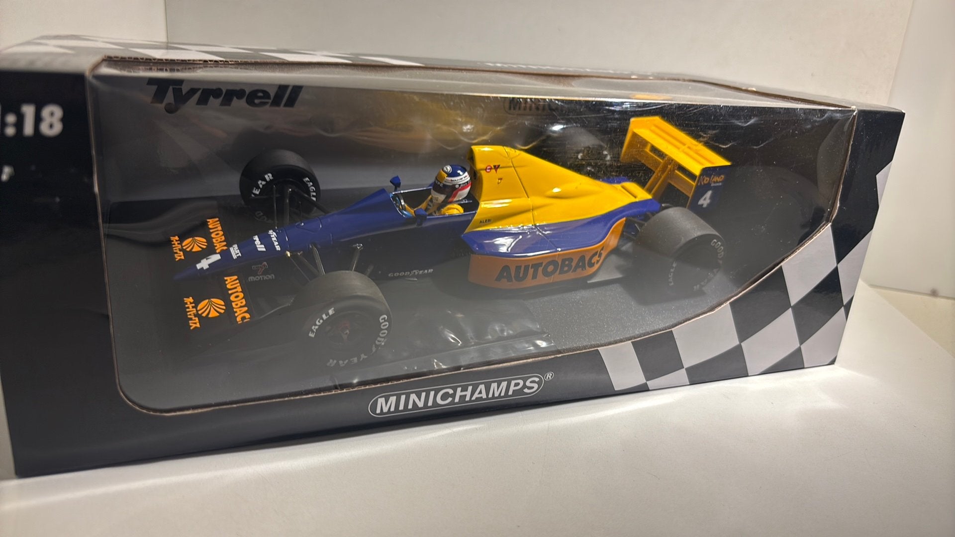 F1 tyrrell ford 018 j.alesi Japanese 1989 minichamps 1.18, Ophalen of Verzenden, A, A, A